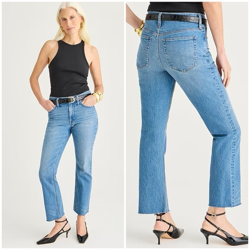 J.CREW “9 Billie Demi Boot Crop Jeans